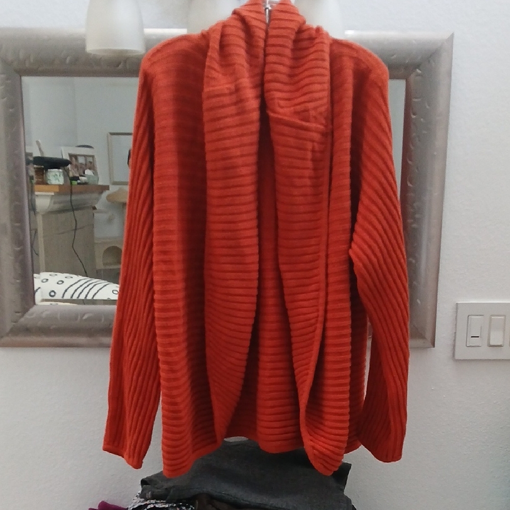 Grace Elements Vibrant Orange/Rust Oversized Ribb… - image 1